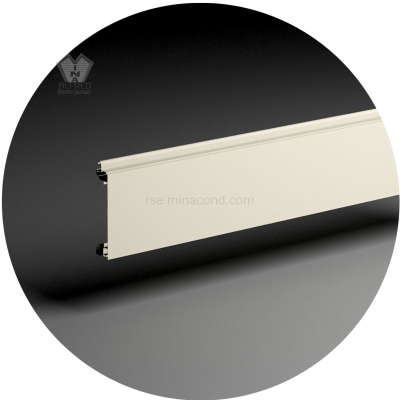 أبواب حماية ألومنيوم 100 مم -الشكل المصمت