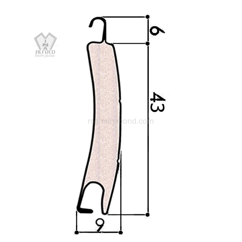 شريحة الالومنيوم كثافة عادية 43 مم - الصورة 2