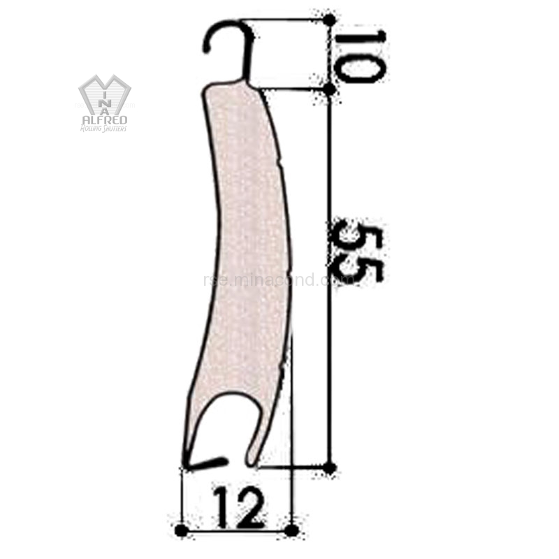 شريحة الالومنيوم كثافة عالية 55 مم - الصورة 2